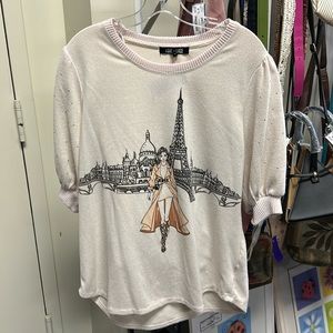 💜love and lace Cream Sweater XL